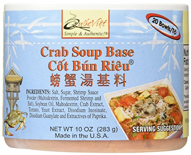 Quoc Viet Foods Crab Flavored Soup Base 10oz Cot Bun Rieu Brand