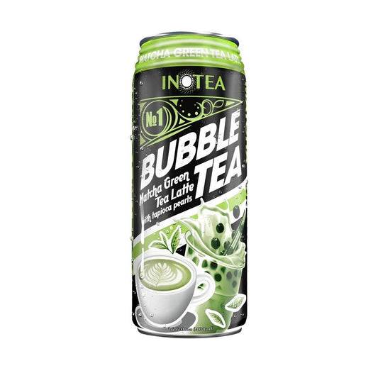 InoTea Bubble Tea - Matcha Green Tea With Tapioca Pearls 16.6oz (490ml)