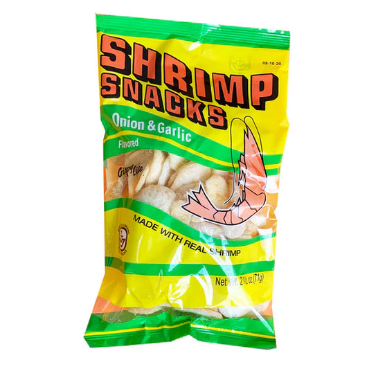 Marco Polo Shrimp Snacks Kropek - Onion & Garlic Flavor 2.5oz