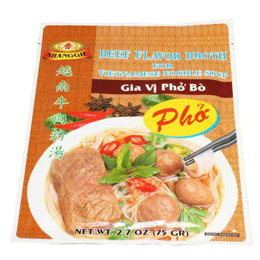 Shanggie Instant Pho Broth Beef Flavor, 2.7oz