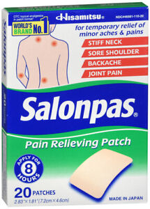 SALONPAS PAIN RELIEVING PATCH 20CT